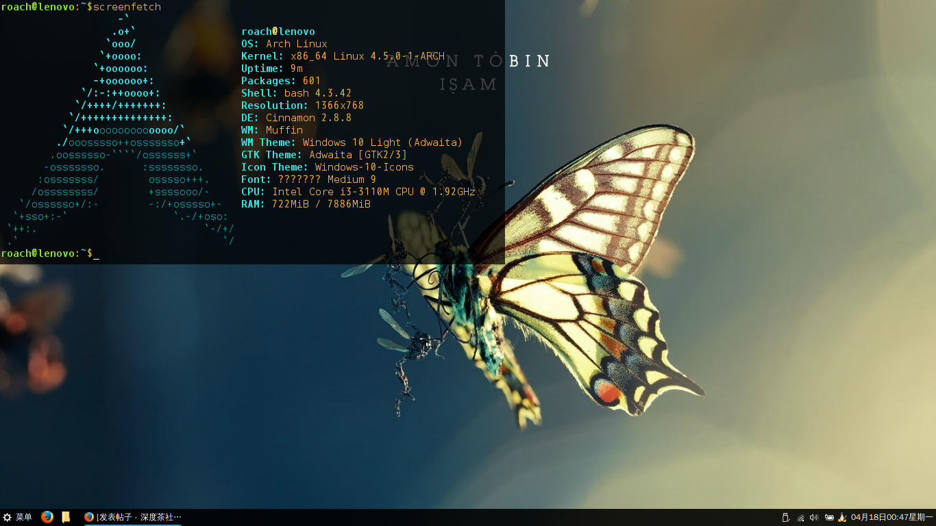 夜深了 晒个桌面睡觉了 Community Deepin Technology