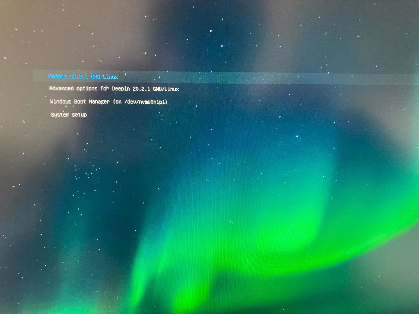 双系统开机界面